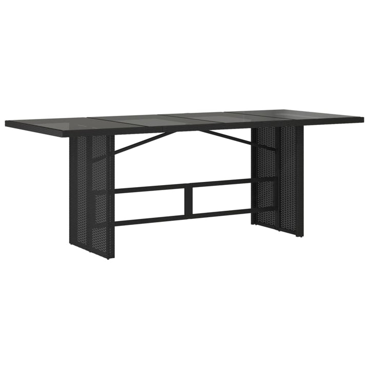 Set Mobilier De Grădină Cu Perne, 7 Piese, Negru, Poliratan