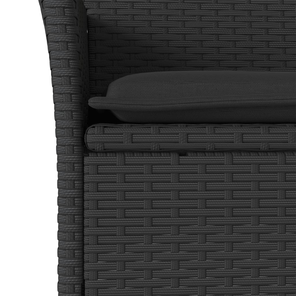 Set Mobilier De Grădină Cu Perne 11Piese Poliratan&Sticlă