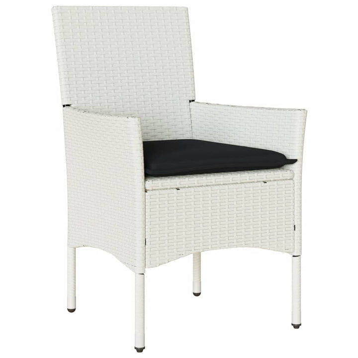 Set Mobilier De Grădină Cu Perne 3 Piese Poliratan & Sticlă