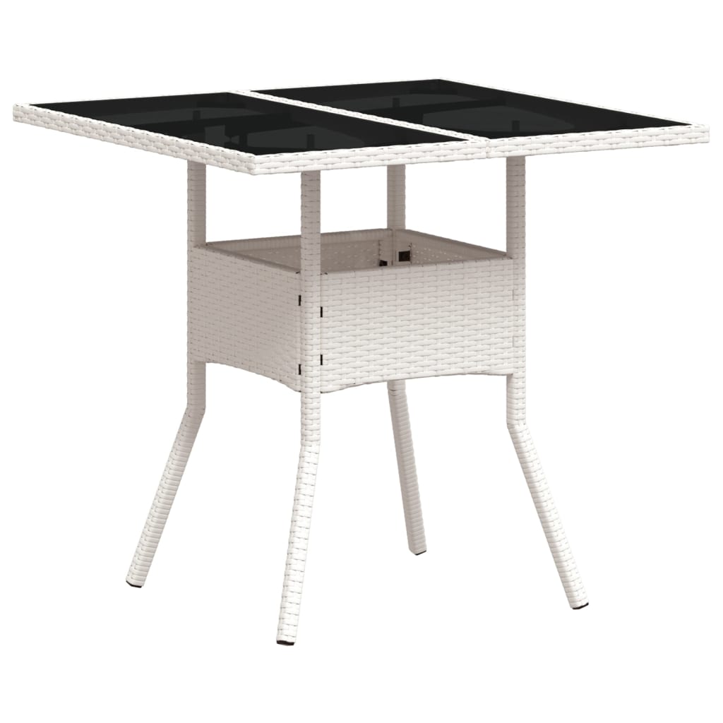 Set Mobilier De Grădină Cu Perne 3 Piese Poliratan & Sticlă
