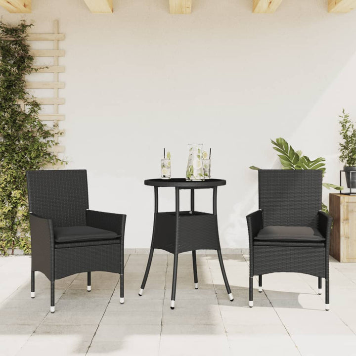 Set Mobilier De Grădină Cu Perne 5 Piese Poliratan&Sticlă