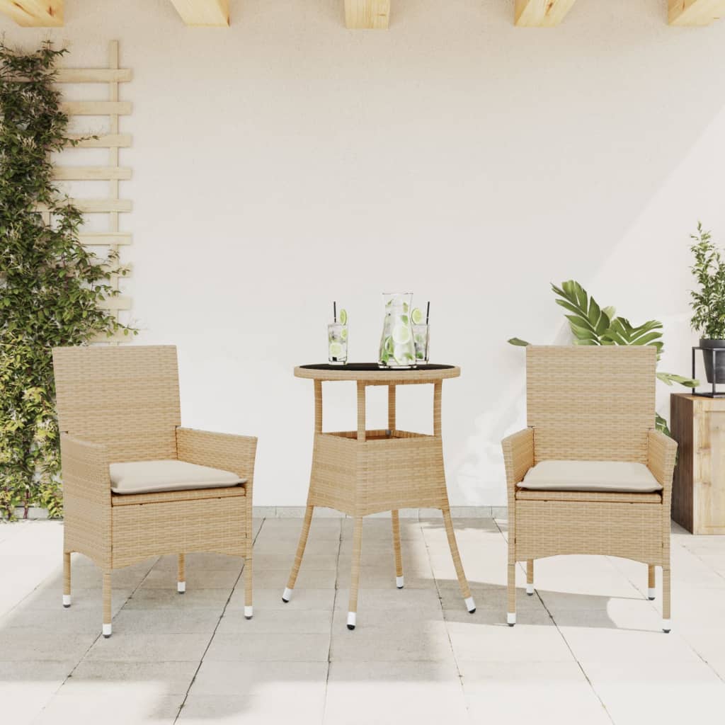 Set Mobilier De Grădină Cu Perne 5 Piese Poliratan&Sticlă
