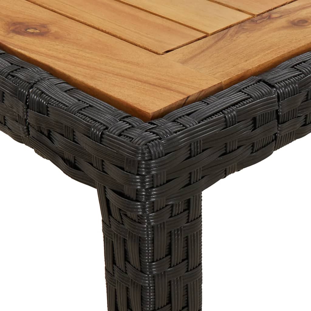Set Mobilier Grădină Perne 9 Piese Poliratan/Lemn Acacia