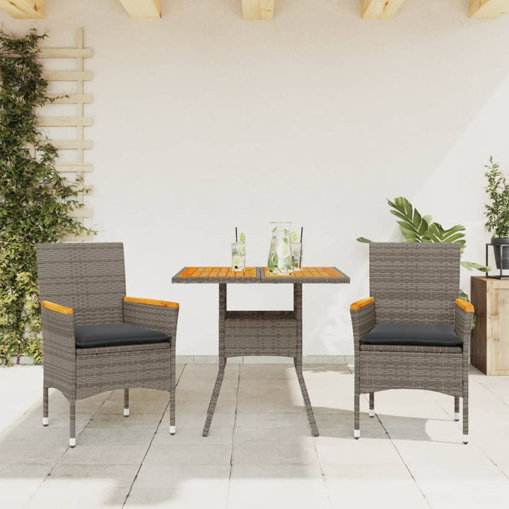 Set Mobilier Grădină Cu Perne 5 Piese Poliratan/Lemn Acacia