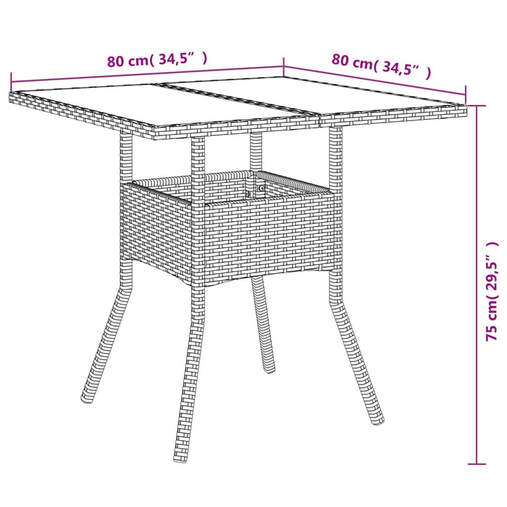 Set Mobilier Grădină Cu Perne 5 Piese Poliratan/Lemn Acacia