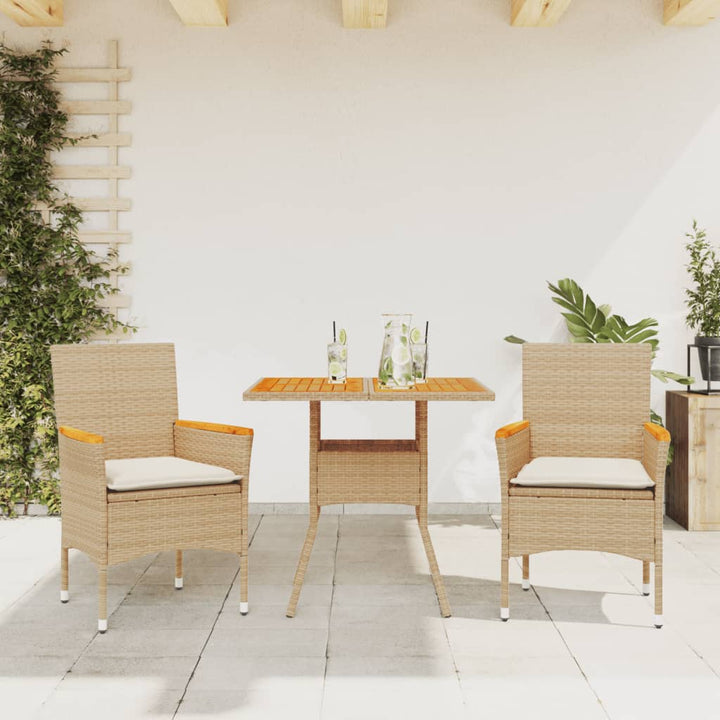Set Mobilier Grădină Cu Perne 5 Piese Poliratan/Lemn Acacia