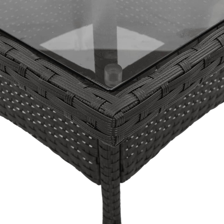 Set Mobilier De Grădină Cu Perne 3 Piese Poliratan&Sticlă