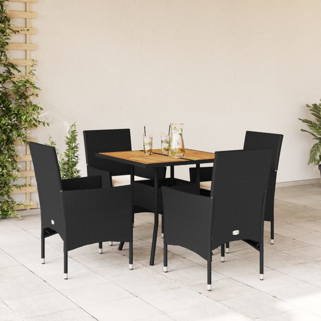 Set Mobilier De Grădină Cu Perne 3 Piese Poliratan&Sticlă