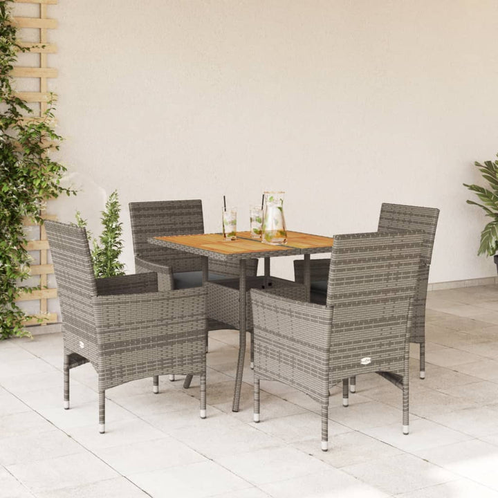 Set Mobilier De Grădină Cu Perne 3 Piese Poliratan&Sticlă