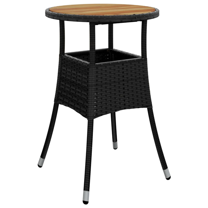 Set Mobilier Grădină Perne 3 Piese Poliratan/Lemn Acacia