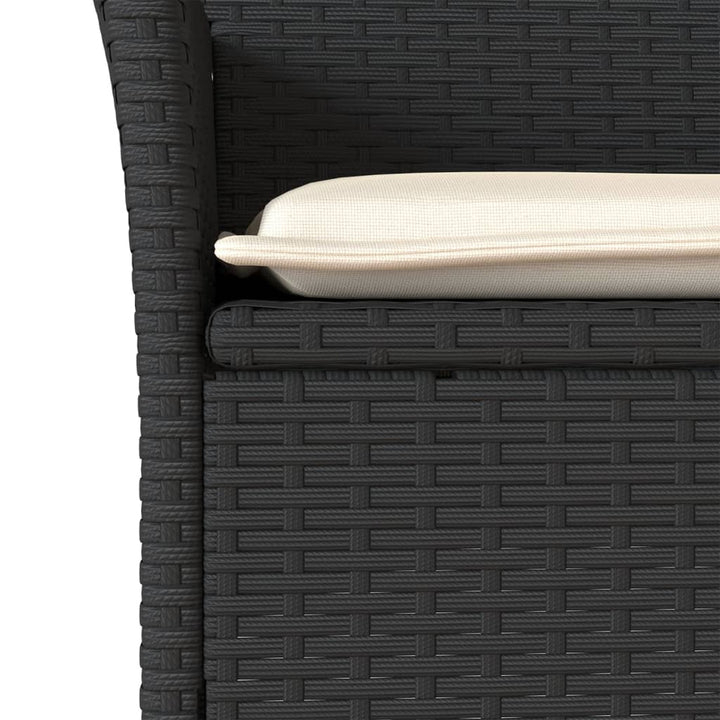 Set Mobilier Grădină Perne 3 Piese Poliratan/Lemn Acacia