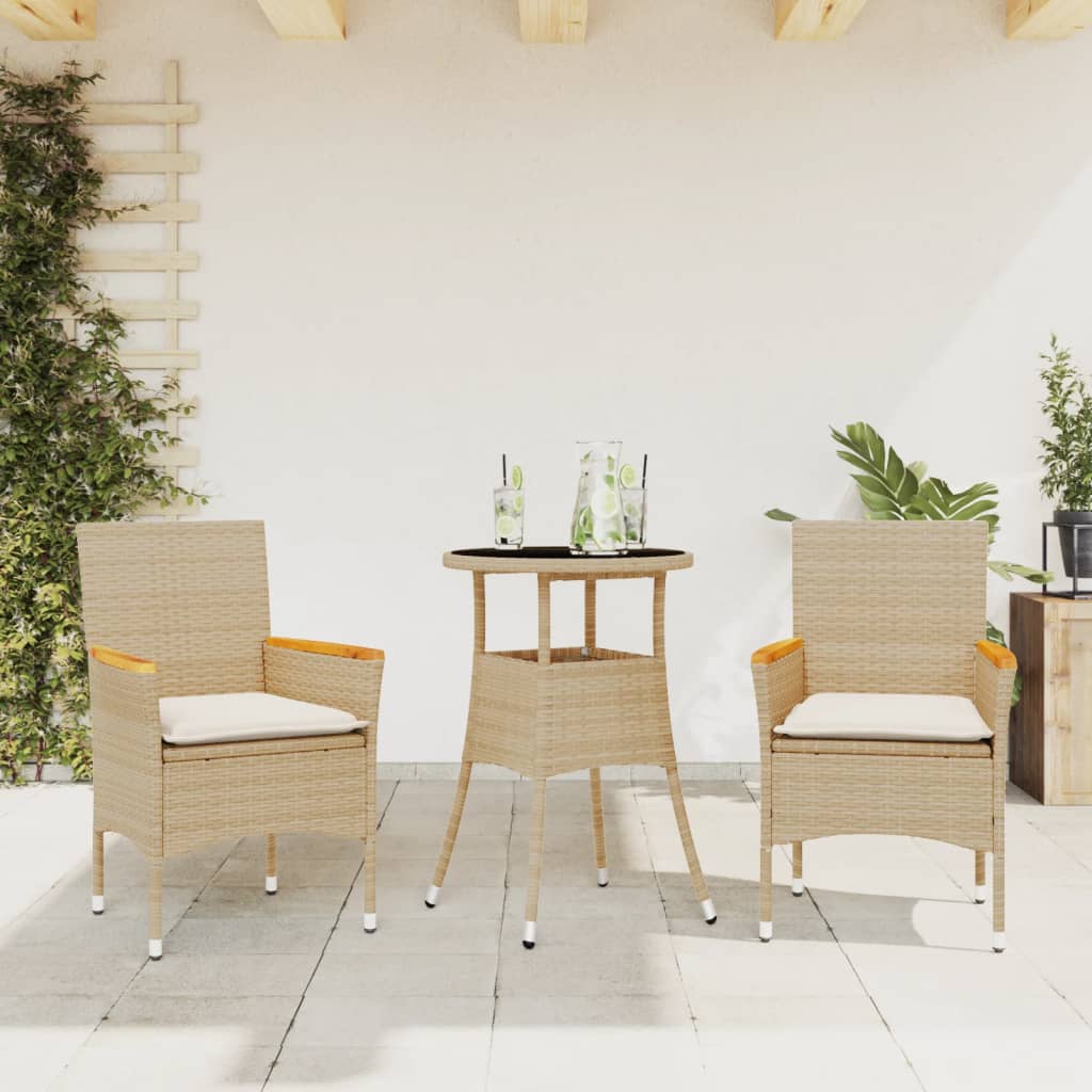Set Mobilier De Grădină Cu Perne 5 Piese Poliratan&Sticlă