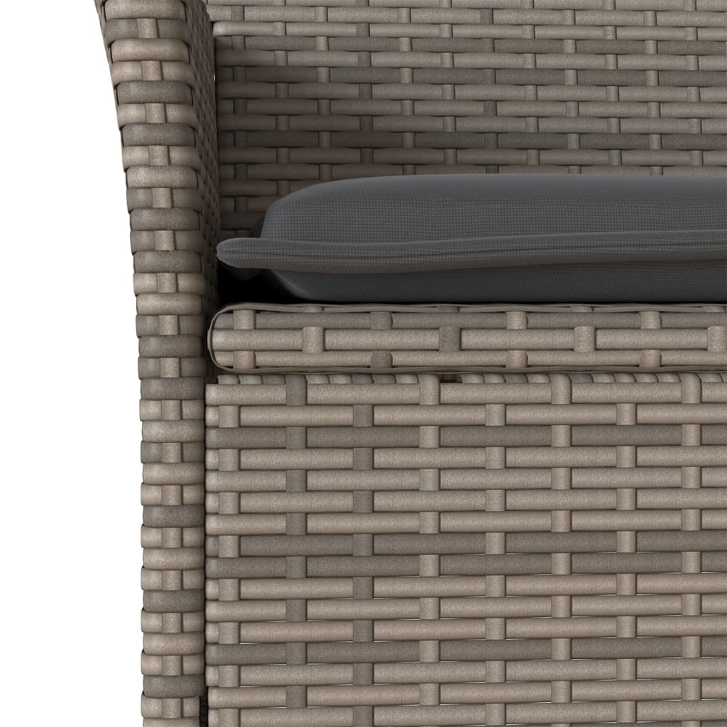Set Mobilier De Grădină Cu Perne 11 Piese Poliratan&Sticlă