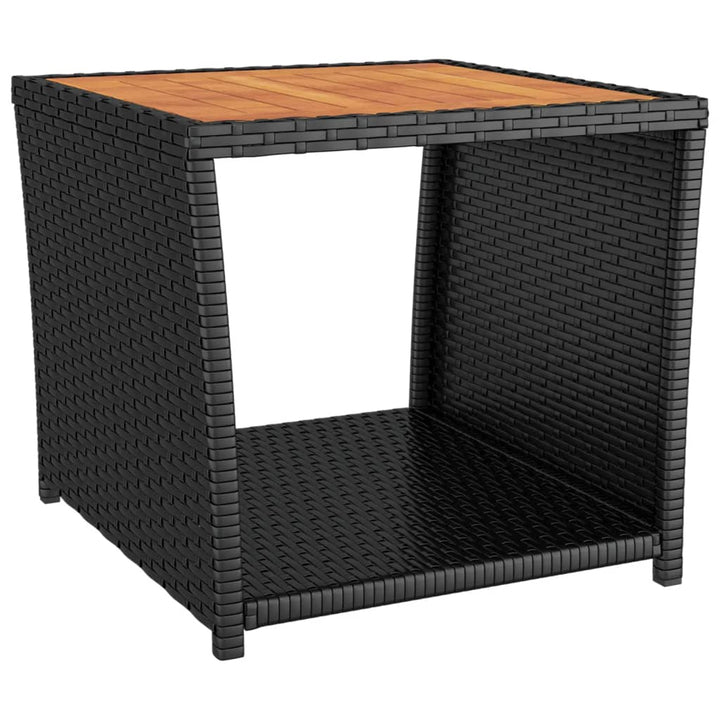 Set Mobilier De Grădină Cu Perne, 3 Piese, Negru, Poliratan