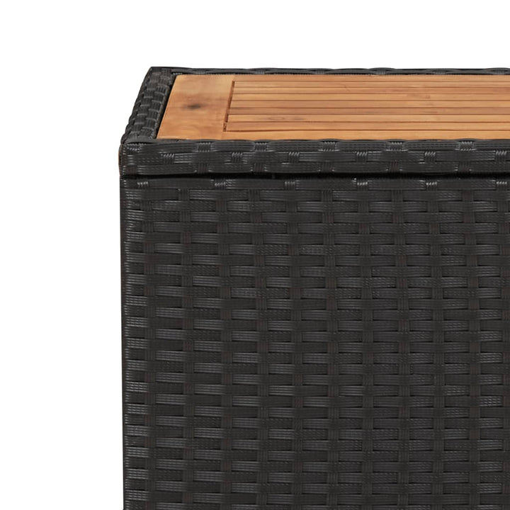 Set Mobilier De Grădină Cu Perne, 3 Piese, Negru, Poliratan