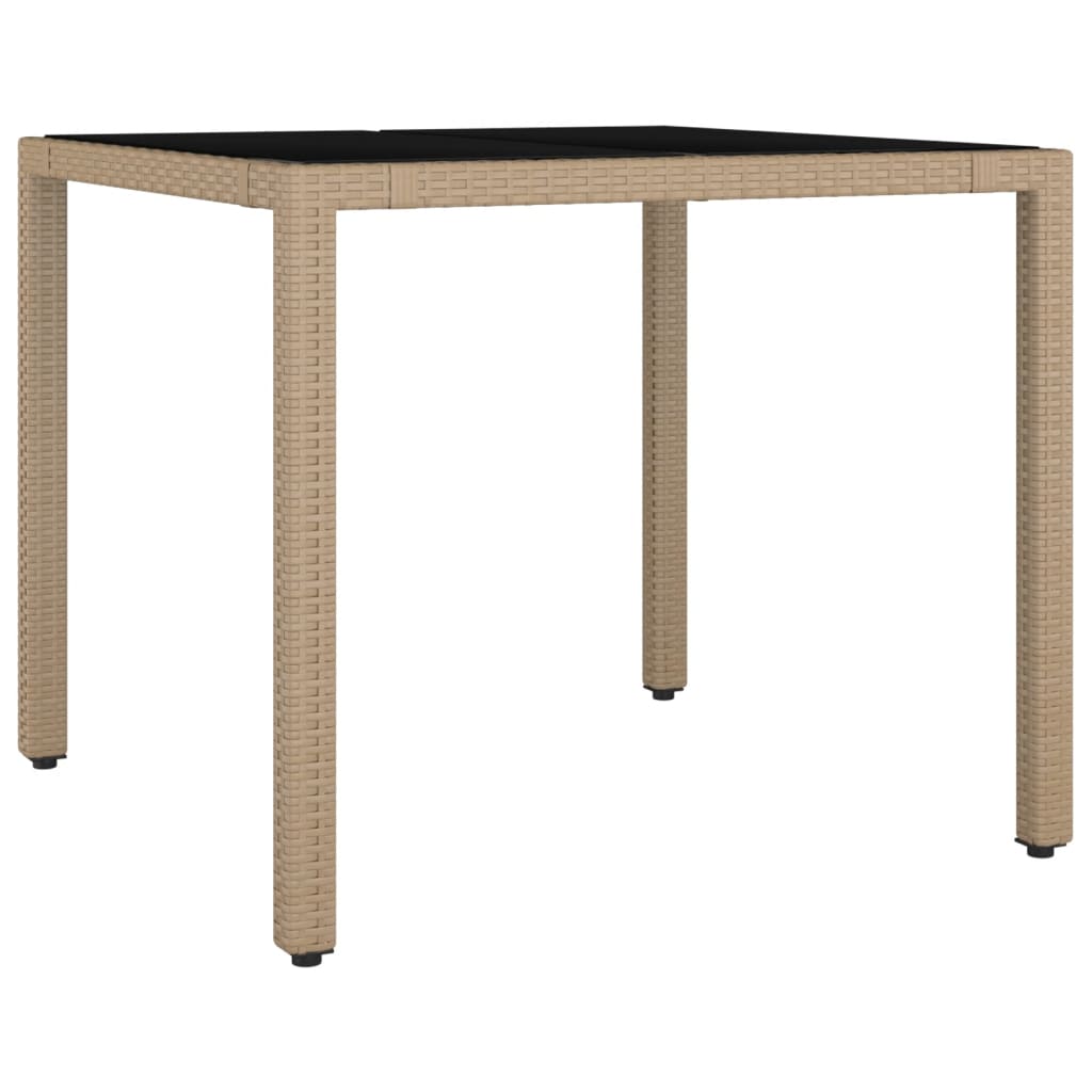 Set Mobilier De Grădină Cu Perne, 5 Piese, Bej, Poliratan