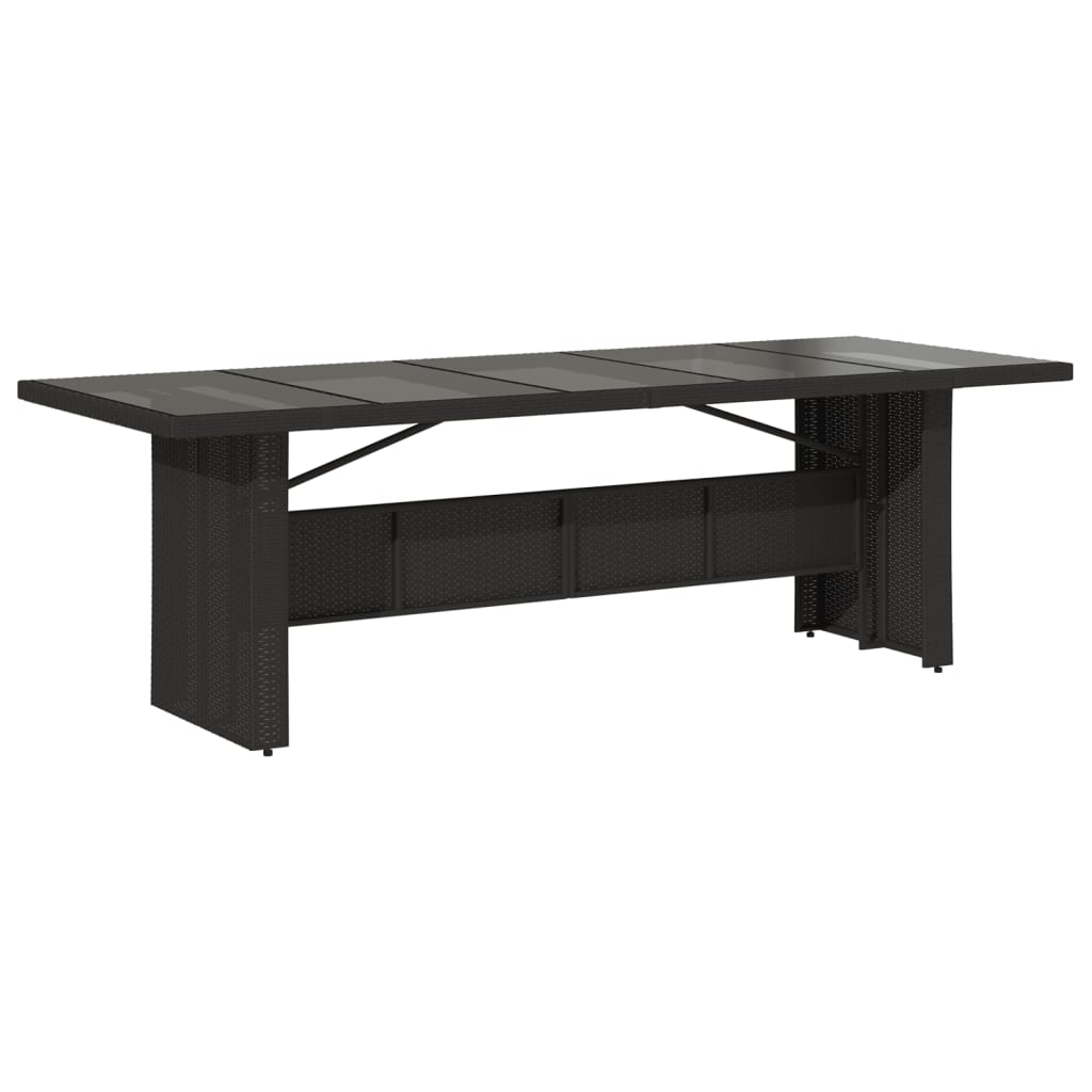 Set Mobilier De Grădină Cu Perne, 9 Piese, Negru, Poliratan