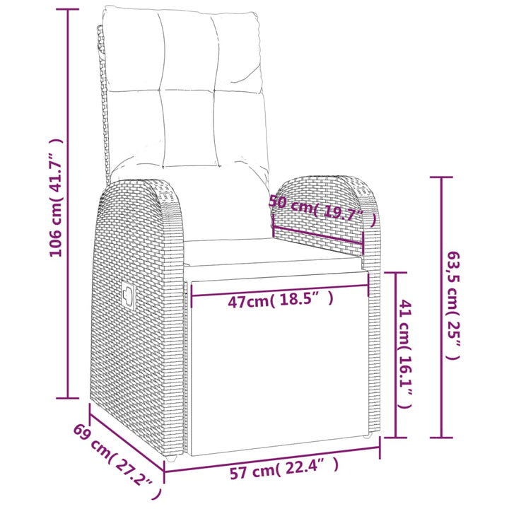 Set Mobilier De Grădină Cu Perne, 9 Piese, Negru, Poliratan