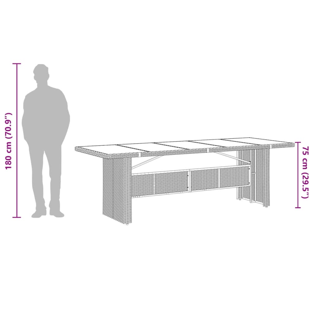 Set Mobilier De Grădină Cu Perne, 9 Piese, Negru, Poliratan