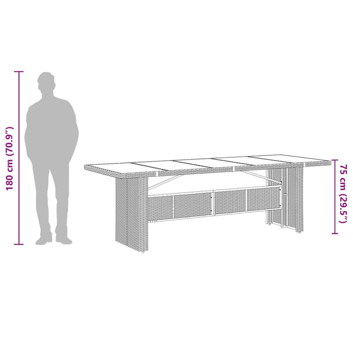 Set Mobilier De Grădină Cu Perne, 9 Piese, Negru, Poliratan