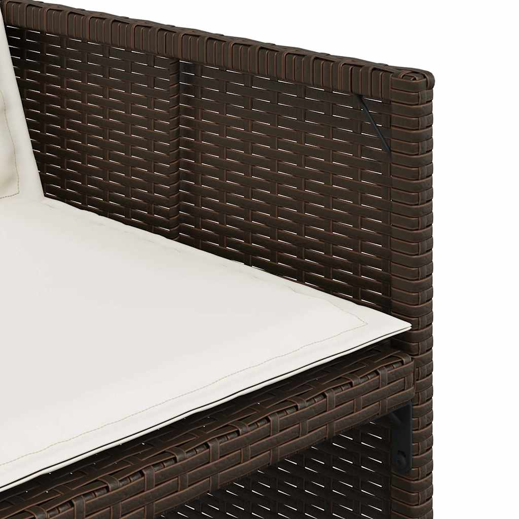 Set Mobilier De Grădină, 5 Piese, Cu Perne, , Poliratan