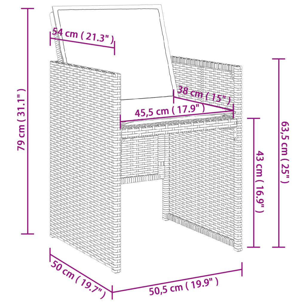 Set Mobilier De Grădină, 5 Piese, Cu Perne, , Poliratan