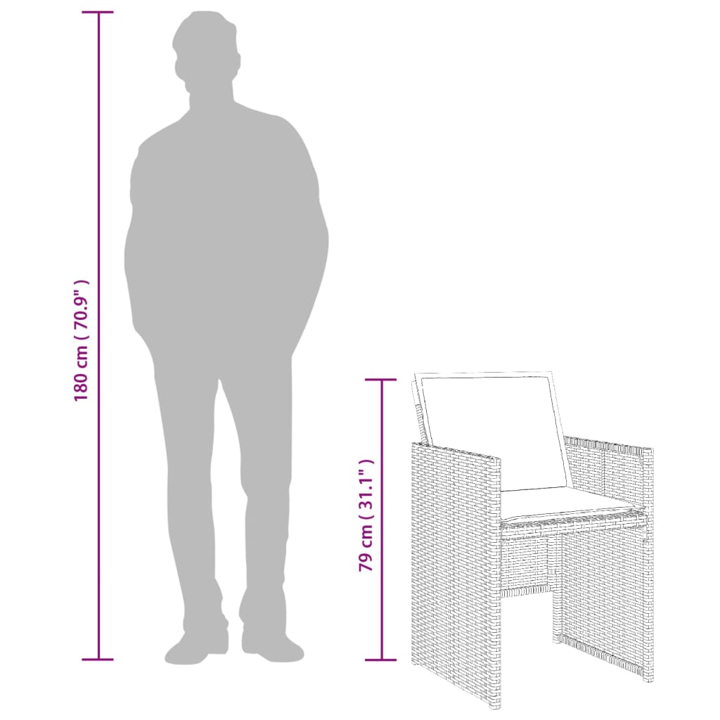 Set Mobilier De Grădină, 5 Piese, Cu Perne, , Poliratan