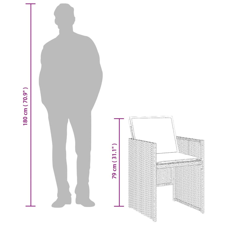 Set Mobilier De Grădină, 5 Piese, Cu Perne, , Poliratan
