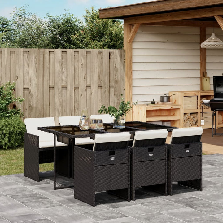 Set Mobilier De Grădină, 5 Piese, Cu Perne, , Poliratan