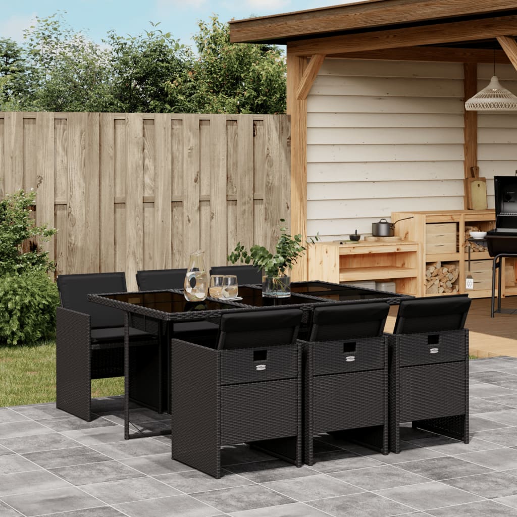 Set Mobilier De Grădină, 5 Piese, Cu Perne, , Poliratan