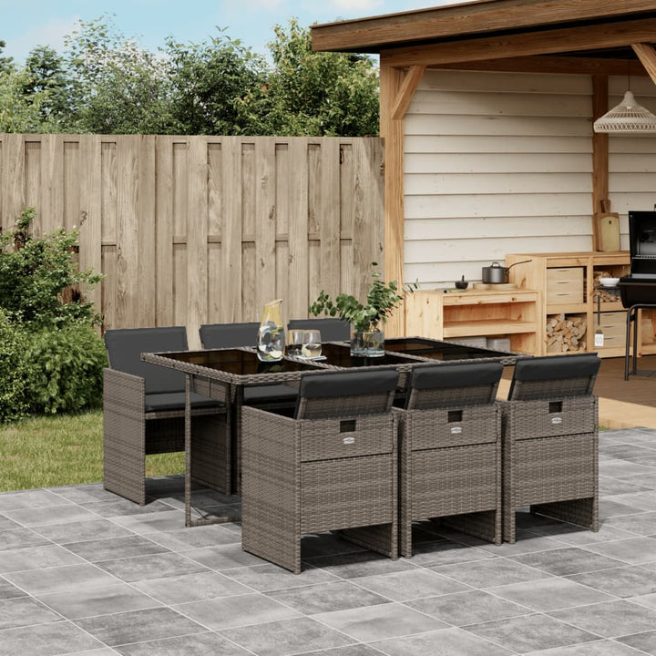 Set Mobilier De Grădină, 5 Piese, Cu Perne, , Poliratan