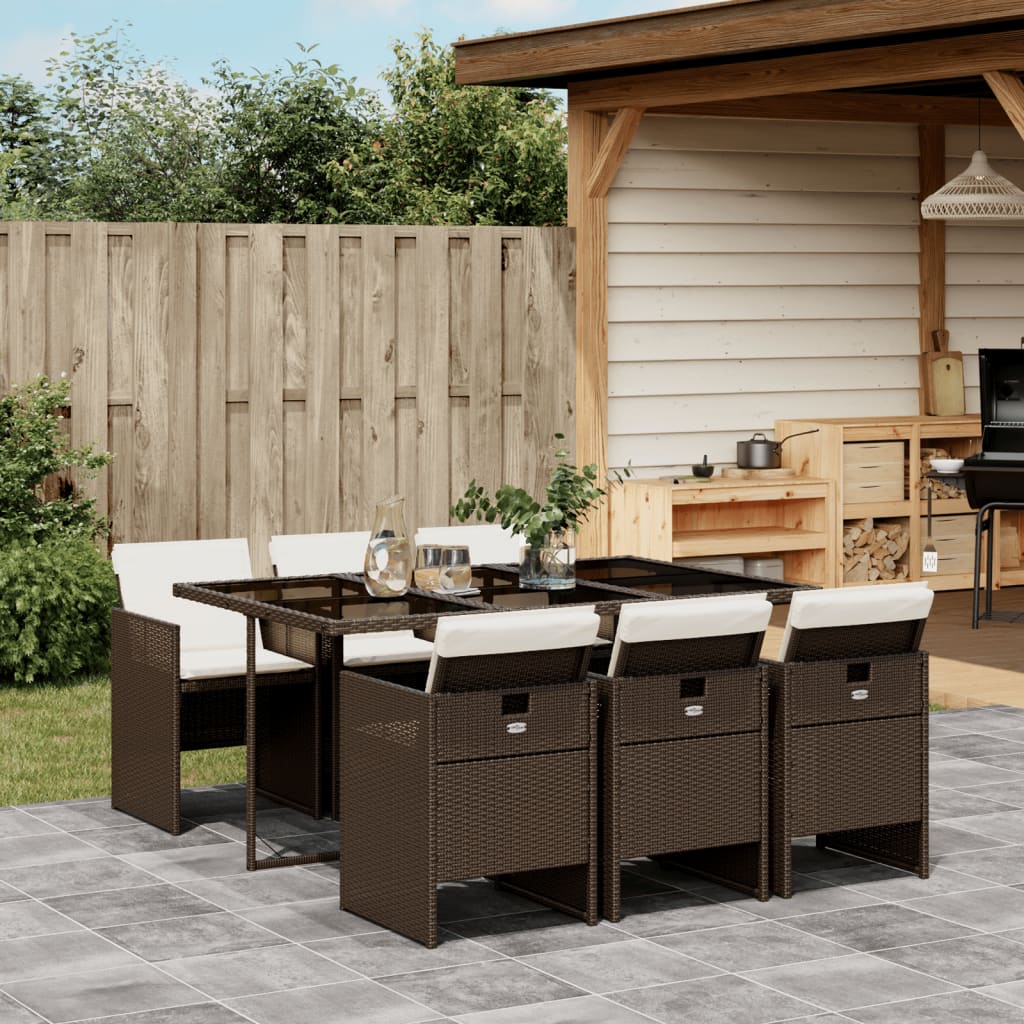 Set Mobilier De Grădină, 5 Piese, Cu Perne, , Poliratan