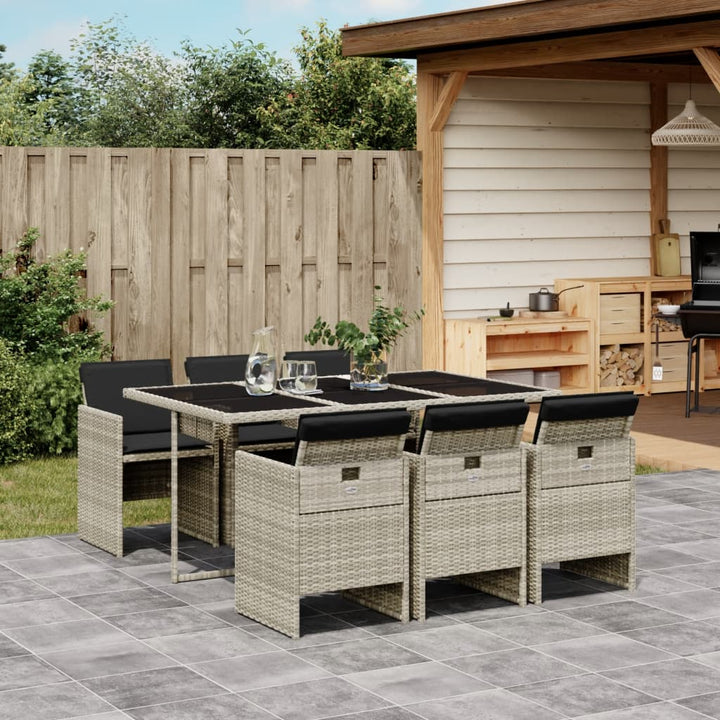 Set Mobilier De Grădină, 5 Piese, Cu Perne, , Poliratan