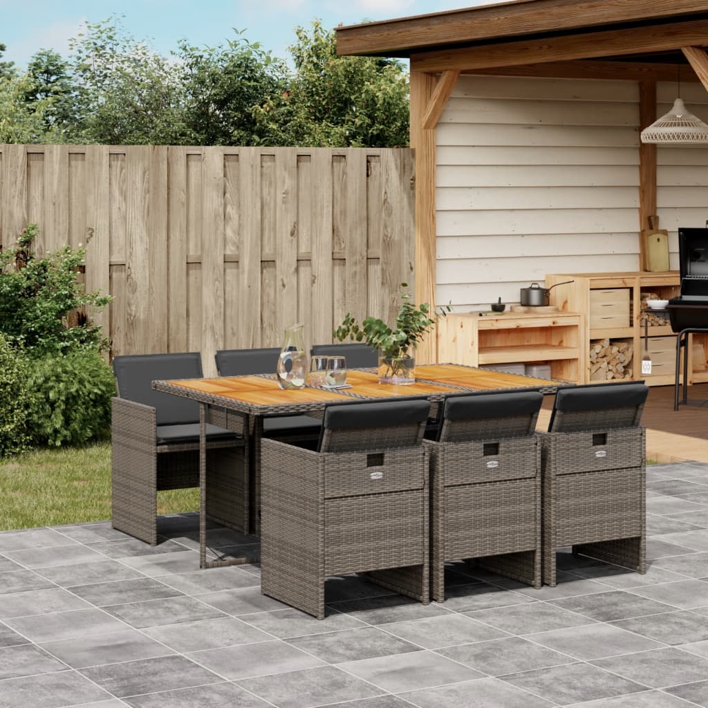 Set Mobilier De Grădină, 5 Piese, Cu Perne, , Poliratan