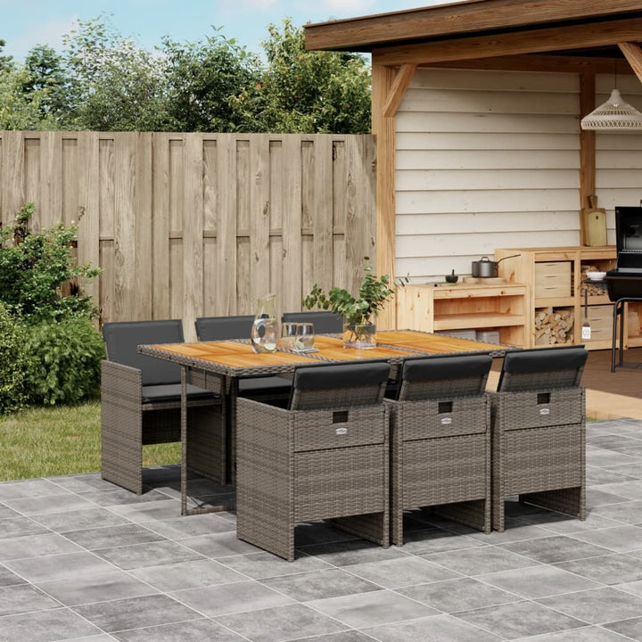Set Mobilier De Grădină, 5 Piese, Cu Perne, , Poliratan
