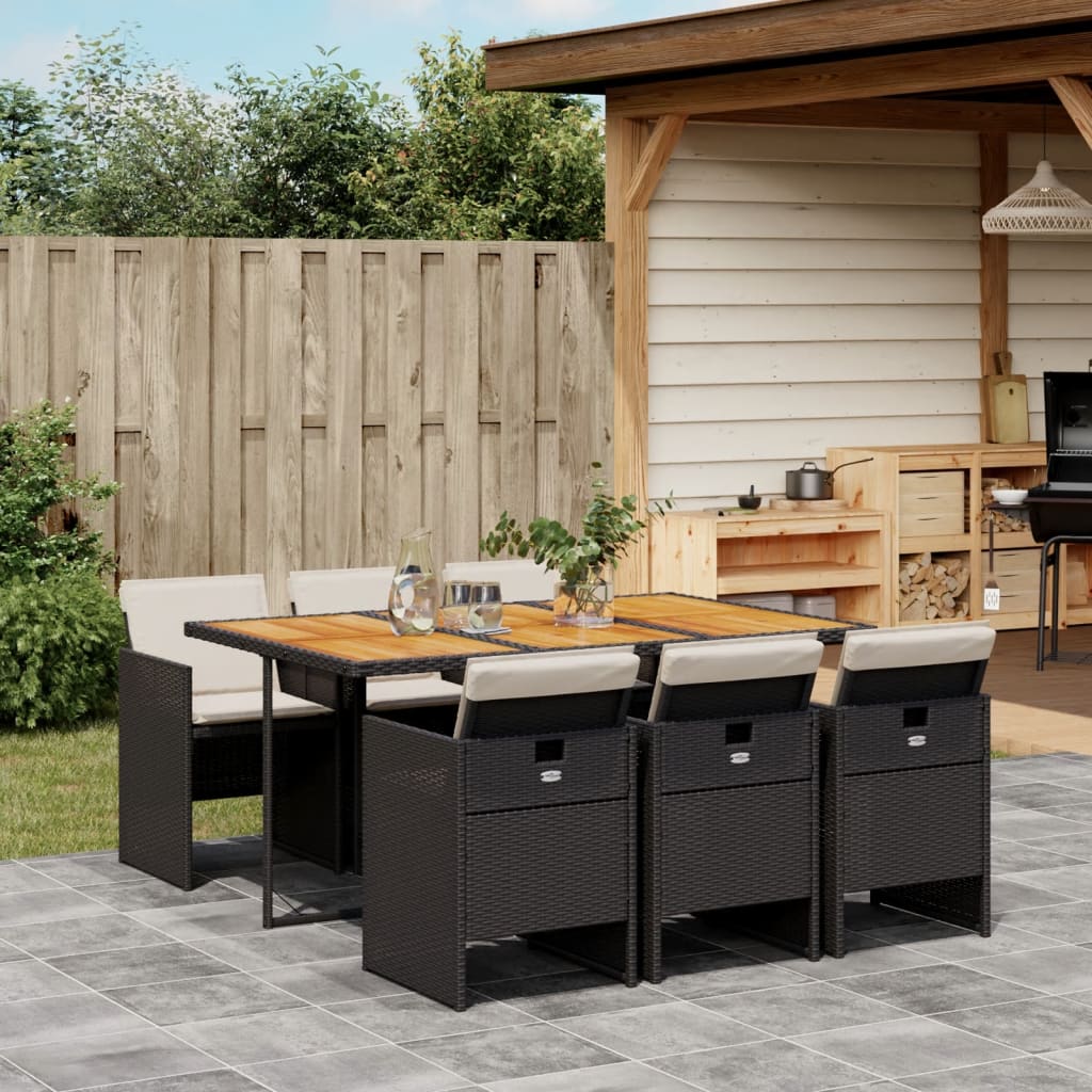 Set Mobilier De Grădină, 5 Piese, Cu Perne, , Poliratan