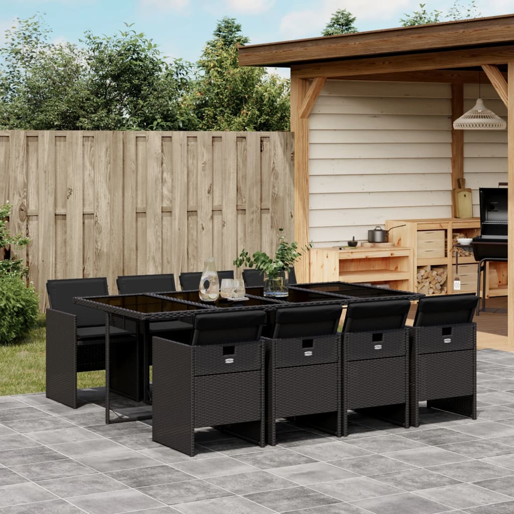 Set Mobilier De Grădină, 5 Piese, Cu Perne, , Poliratan