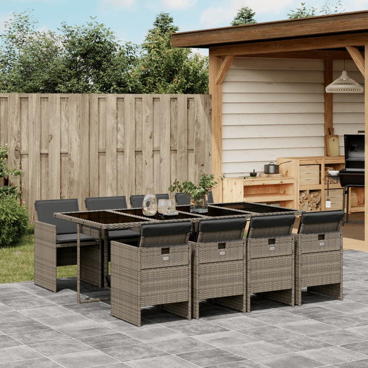 Set Mobilier De Grădină, 5 Piese, Cu Perne, , Poliratan