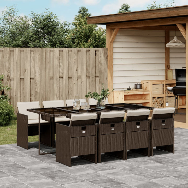 Set Mobilier De Grădină, 5 Piese, Cu Perne, , Poliratan