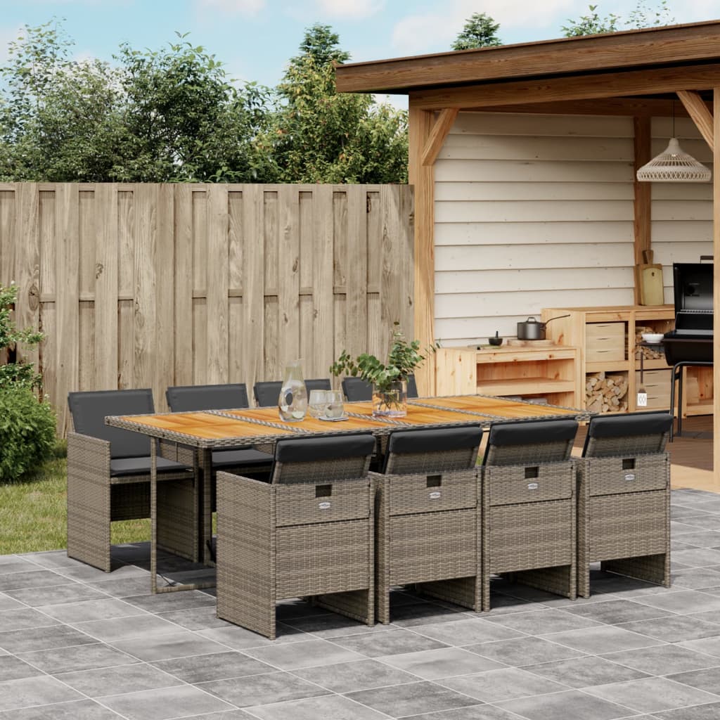 Set Mobilier De Grădină, 5 Piese, Cu Perne, , Poliratan