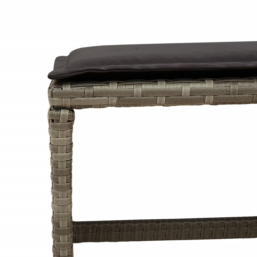 Set Mobilier Grădină Cu Perne, 9 Piese, , Poliratan