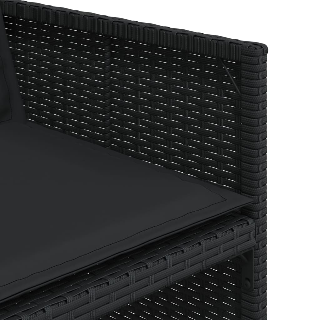 Set Mobilier De Grădină Cu Perne, 9 Piese, , Poliratan