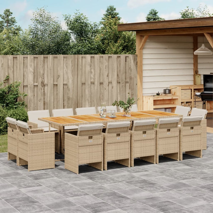 Set Mobilier De Grădină Cu Perne, 9 Piese, , Poliratan