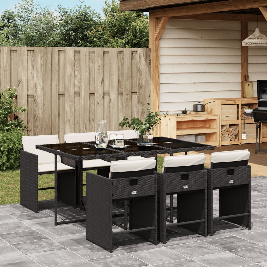 Set Mobilier De Grădină Cu Perne, 5 Piese, , Poliratan