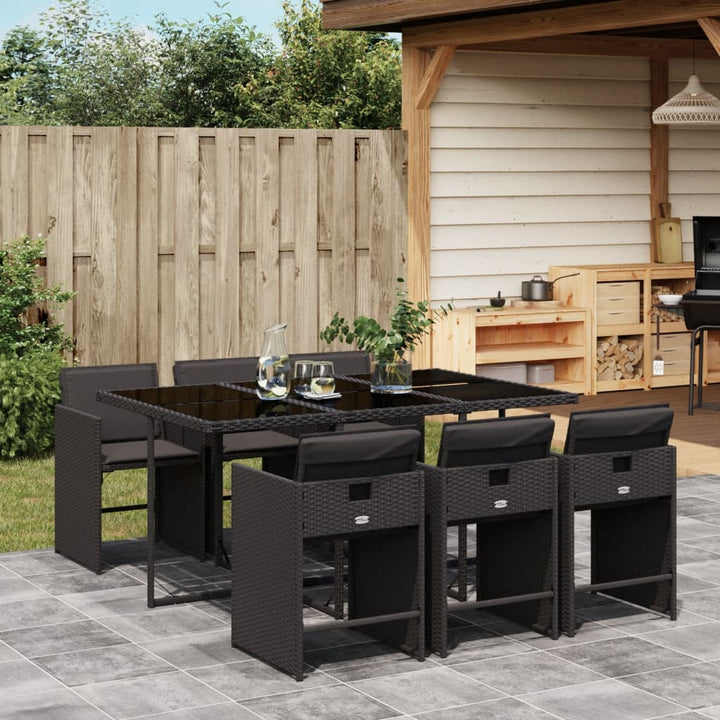 Set Mobilier De Grădină Cu Perne, 5 Piese, , Poliratan