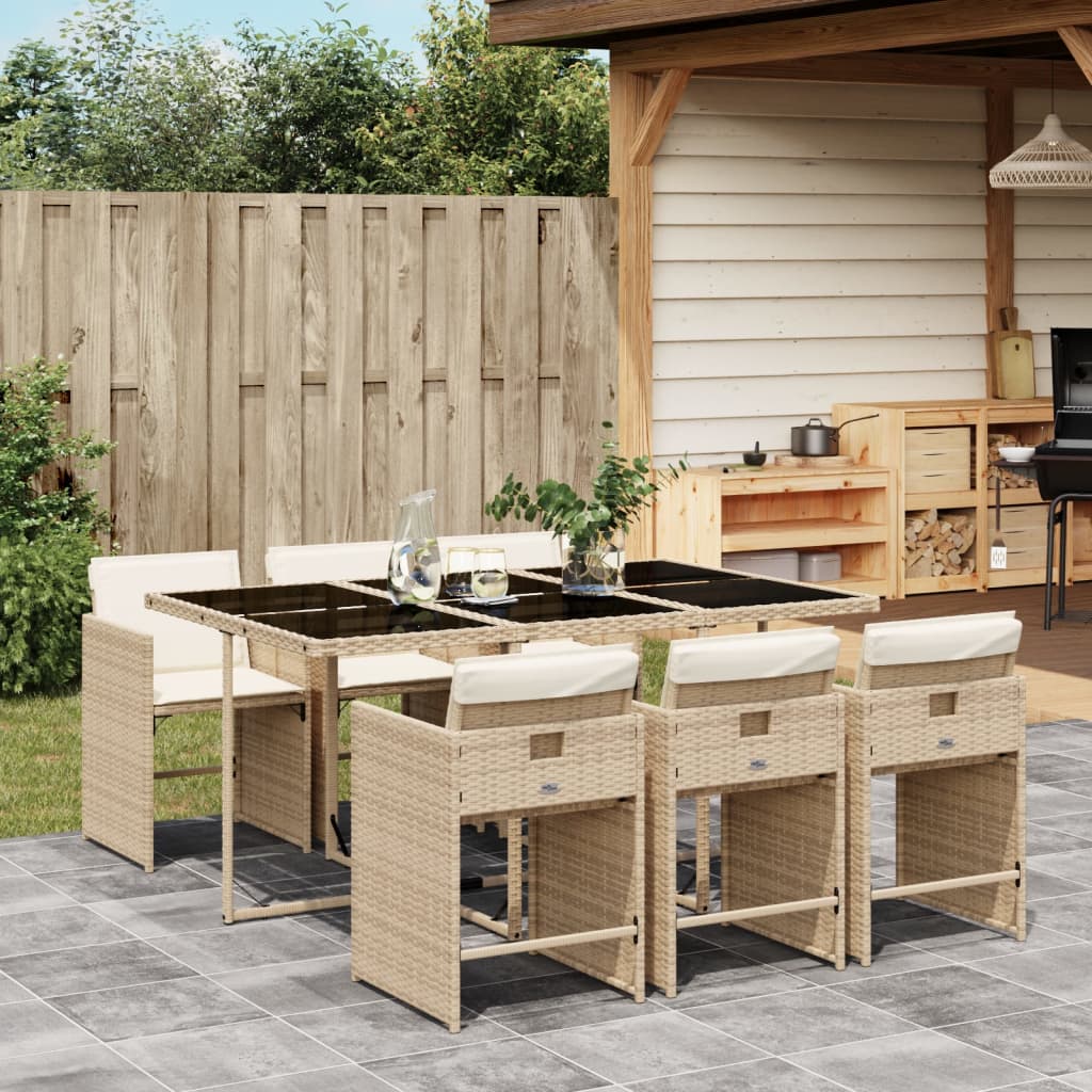 Set Mobilier De Grădină Cu Perne, 5 Piese, , Poliratan