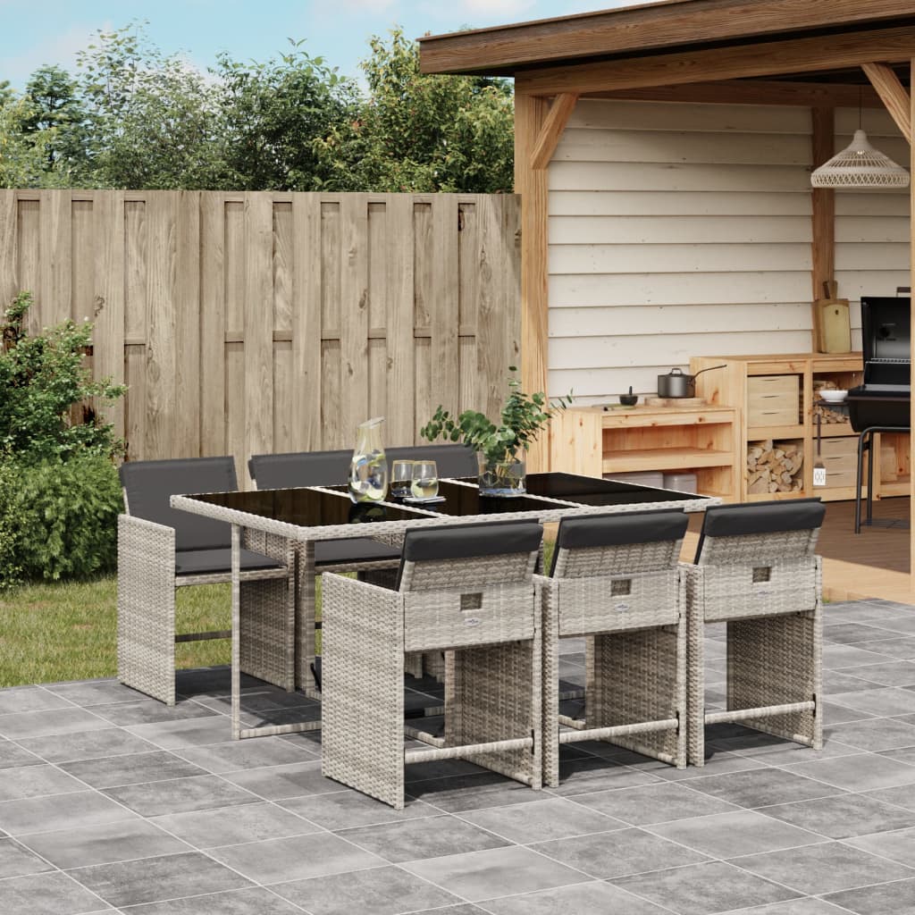 Set Mobilier De Grădină Cu Perne, 5 Piese, , Poliratan
