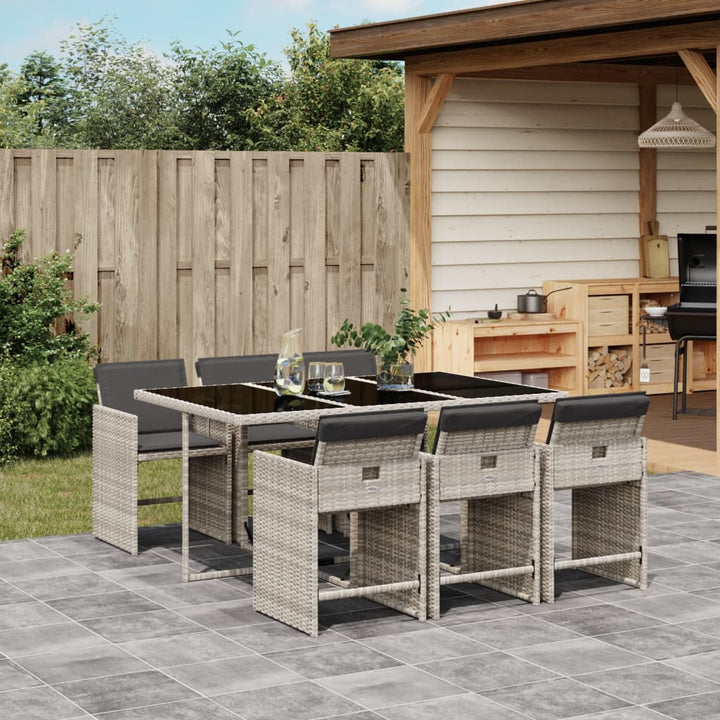 Set Mobilier De Grădină Cu Perne, 5 Piese, , Poliratan