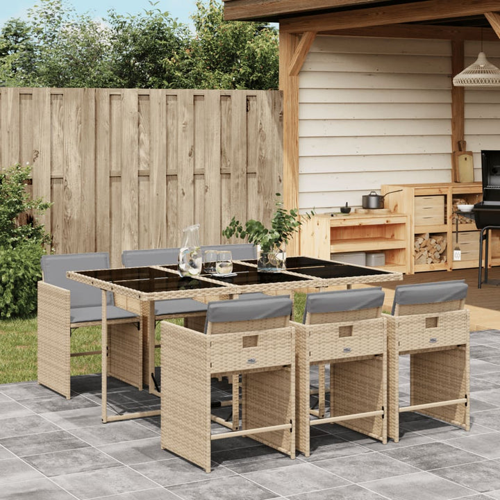 Set Mobilier De Grădină Cu Perne, 5 Piese, , Poliratan