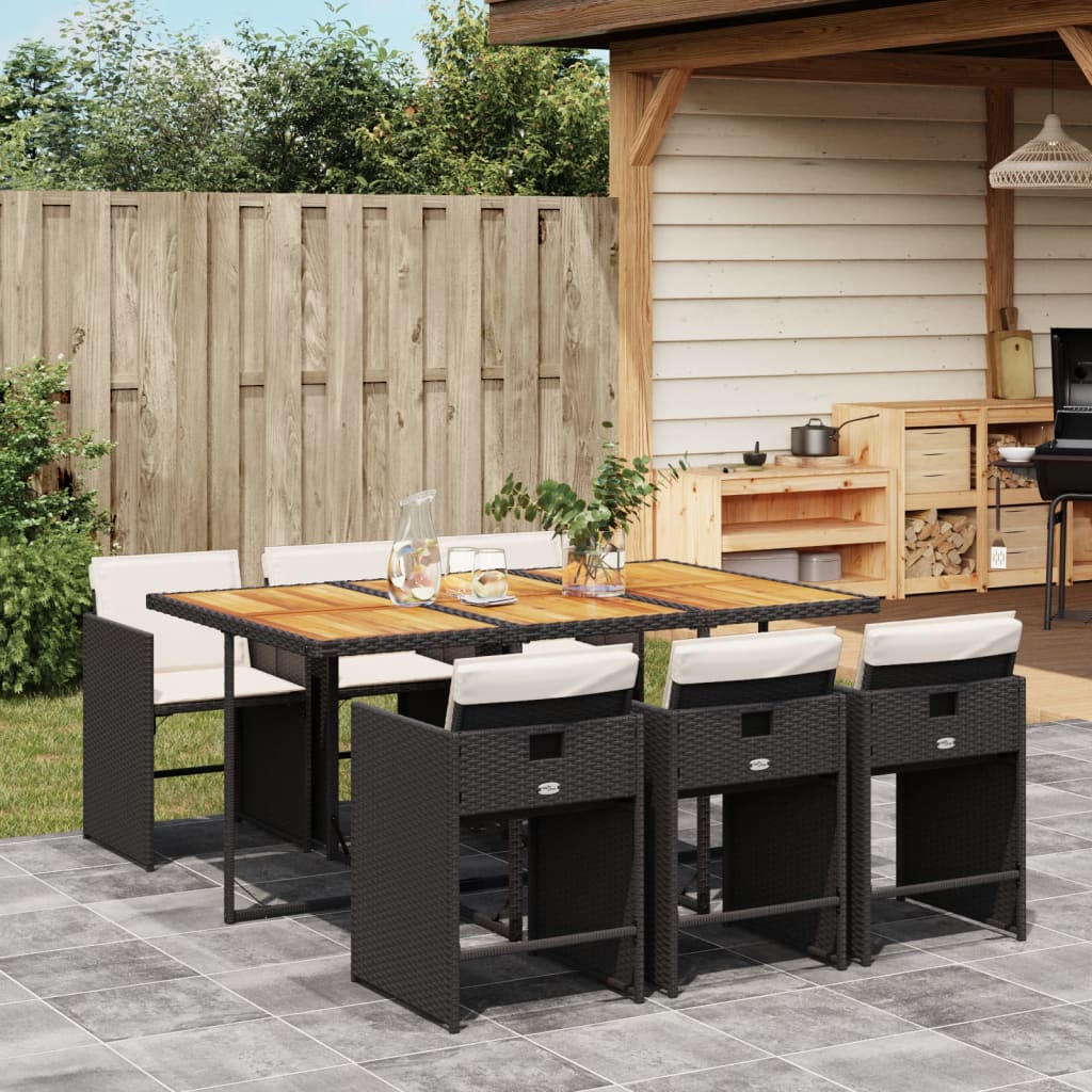 Set Mobilier De Grădină Cu Perne, 5 Piese, , Poliratan